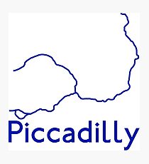 London Underground Piccadilly Line Map Photographic Print