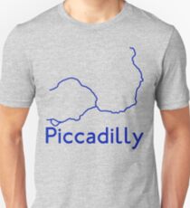 London Underground Piccadilly Line Map Unisex T-Shirt