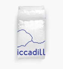 London Underground Piccadilly Line Map Duvet Cover