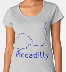 London Underground Piccadilly Line Map Women's Premium T-Shirt