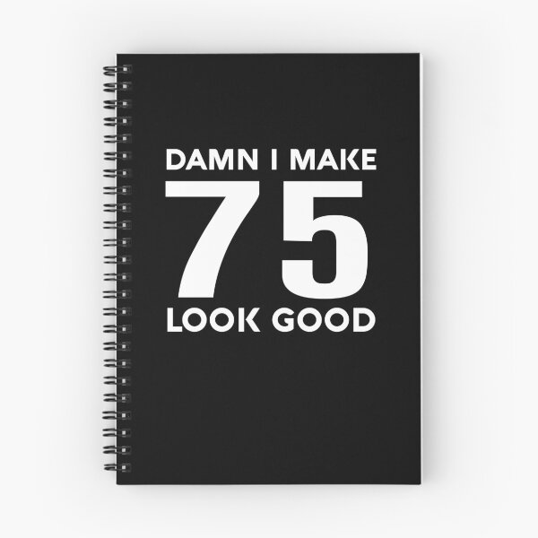 Item preview, Damn I Make 75 Look Good Shirt Funny 75th Birthday T-Shirt Great Gift for Grandma or Grandpa Unisex Short-Sleeve Jersey Tee designed and sold by Panda Branda.