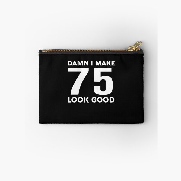 Item preview, Damn I Make 75 Look Good Shirt Funny 75th Birthday T-Shirt Great Gift for Grandma or Grandpa Unisex Short-Sleeve Jersey Tee designed and sold by Panda Branda.