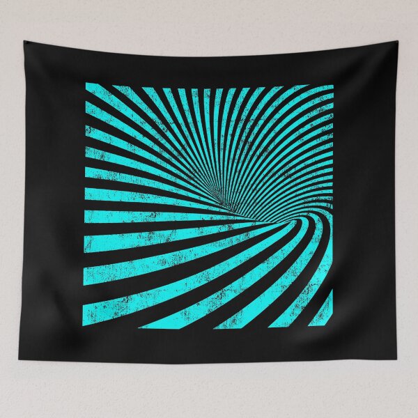 Item preview, Vortex Cyan Washed Geometric Pattern designed and sold by peter2art.