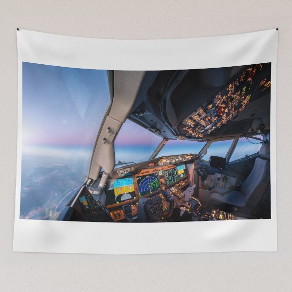 Item preview, Boeing 737 Max 8 cockpit in flight designed and sold by MartijnKort.