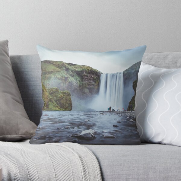 Skogafoss Iceland Dekokissen