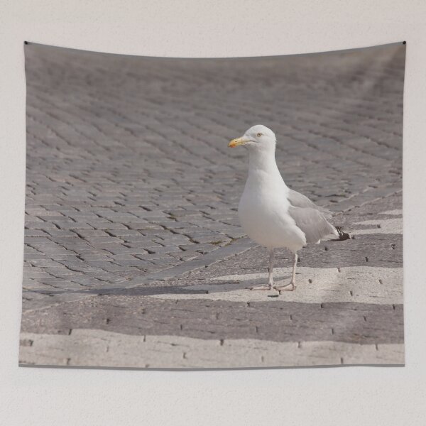 Item preview, Herring gull on a zebra crossing designed and sold by Göran Andersson.