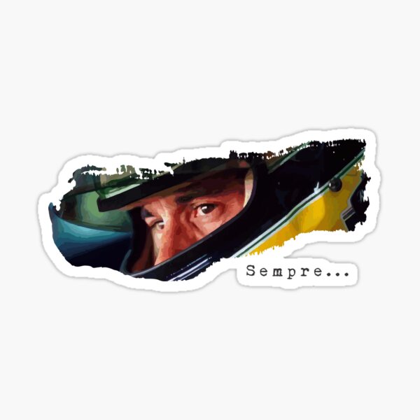Ayrton Senna Stickers | Redbubble
