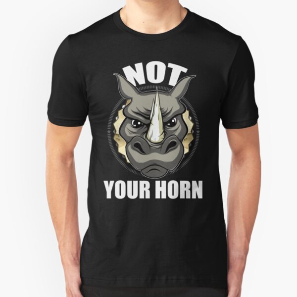 VeganChic ~ Not Your Horn Slim Fit T-Shirt