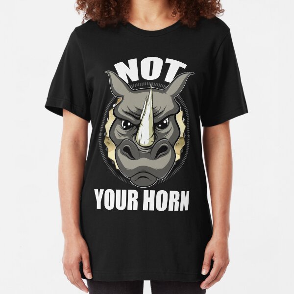 VeganChic ~ Not Your Horn Slim Fit T-Shirt