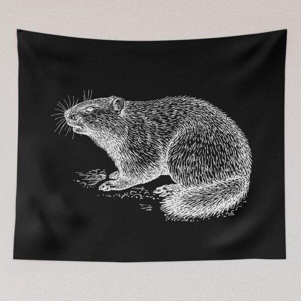 Item preview, Vintage Groundhog Illustration designed and sold by ValentinaHramov.