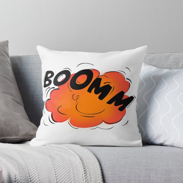 Boomm Throw Pillow