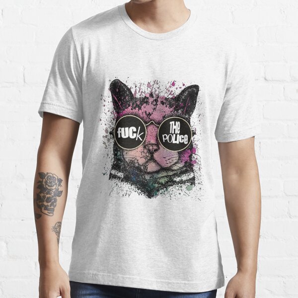 Fuck the police cat Essential T-Shirt