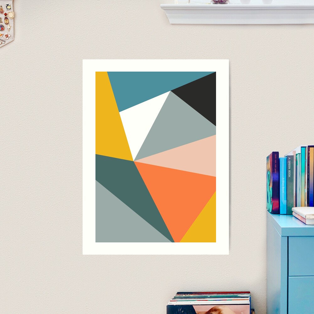 ビンテージ　MODERN GEOMETORIC ART PRINT carp,x_large,square_product,