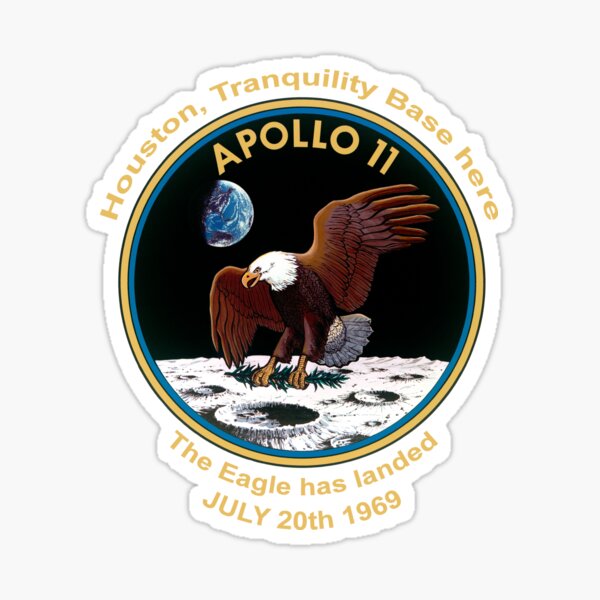 NASA Apollo 11 Flight Patch The Eagle has landed Sticker