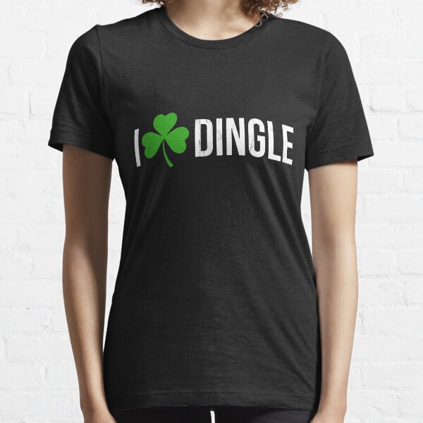 Dingle Ireland Print Irish Shamrock Heart Essential T-Shirt
