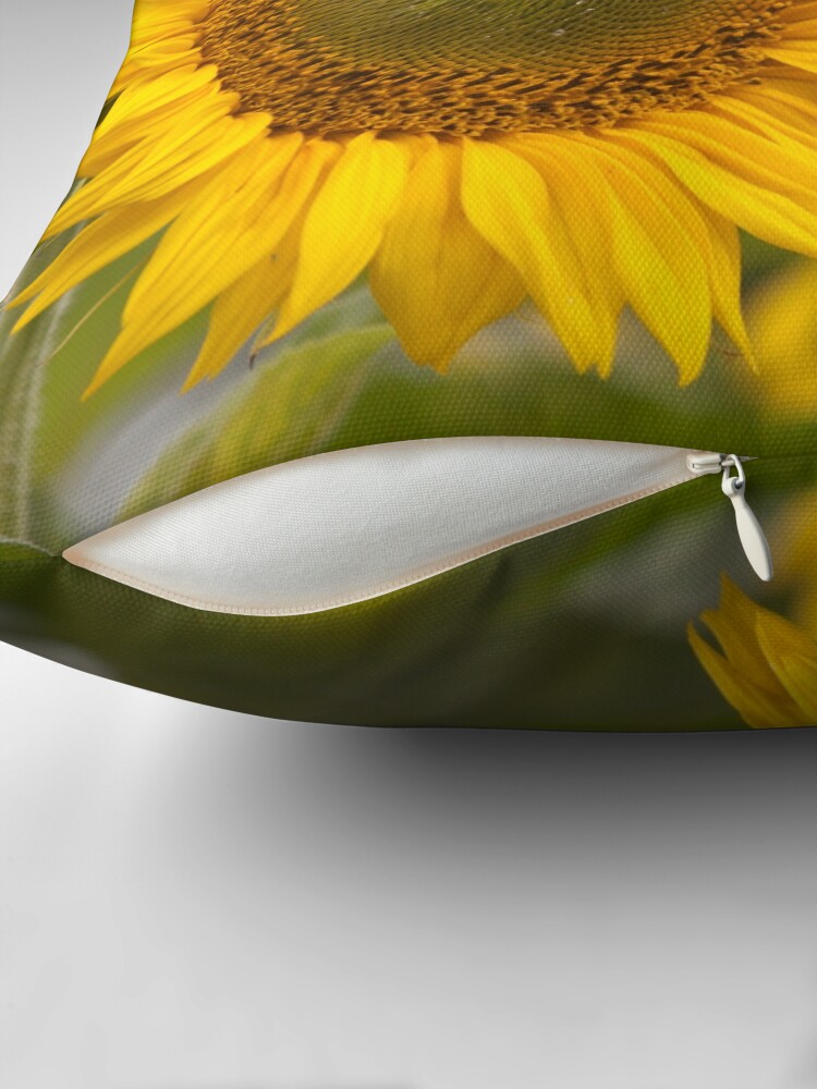 Thumbnail 2 of 4, Pillow, Sunflower designed and sold by guffa-com.