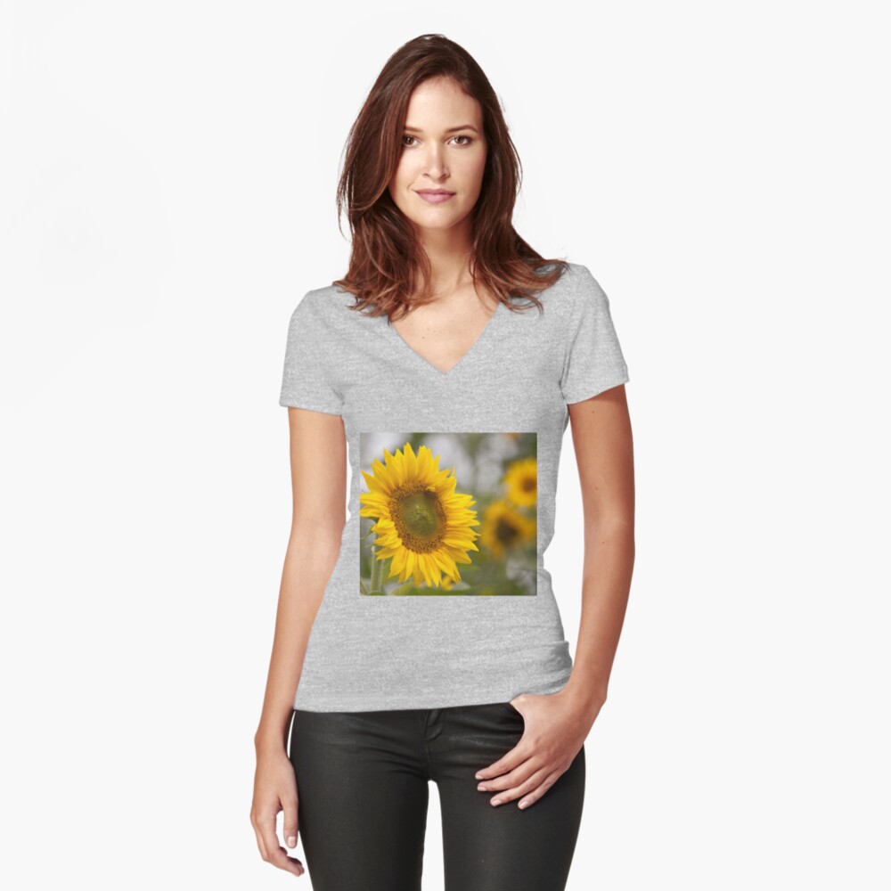 Item preview, Fitted V-Neck T-Shirt designed and sold by guffa-com.