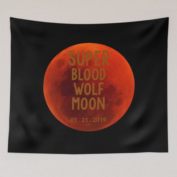 Item preview, Super Blood Wolf Moon Lunar Eclipse 2019 T-Shirt designed and sold by trendo.