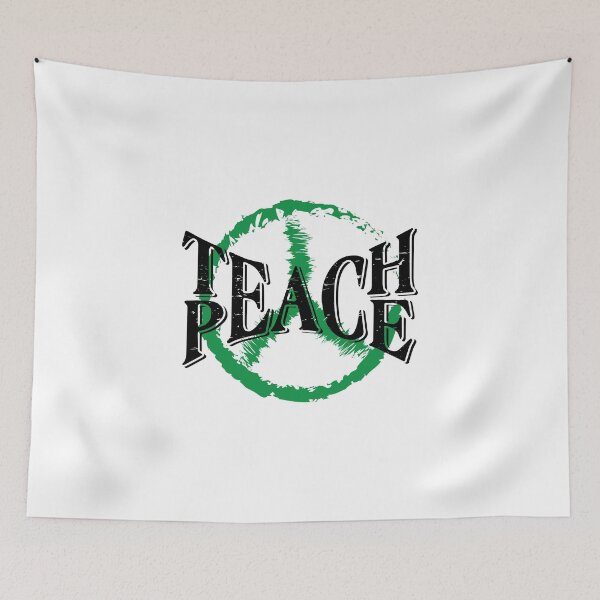 Item preview, Teach Peace Symbol. Anti-war world peace designed and sold by alltheprints.