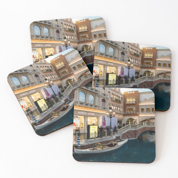 Item preview, Magnificent Shopping Destination - White Wedding Gondola at the Venetian Grand Canal Shoppes designed and sold by Georgia Mizuleva.