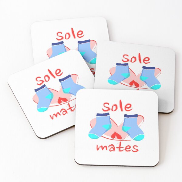 Item preview, Valentine's Couple Sole Mates (Funny Lame Cute Couple Pun) designed and sold by miss-hambar.