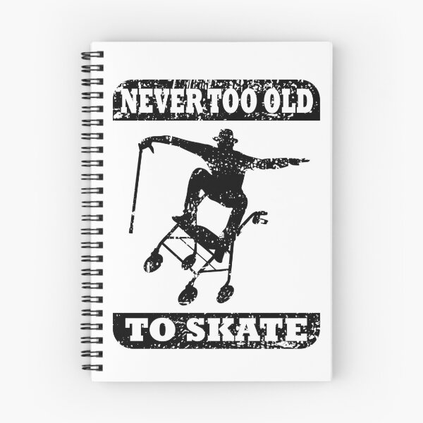 Item preview, Never Too Old To Skate, Skateboard, Rollator (black) designed and sold by Spoox.