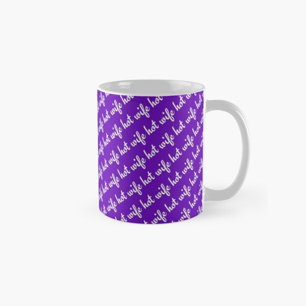 Item preview, Hot Wife Secrets: Hot Wife Motif - white on purple designed and sold by HotWifeSecrets.