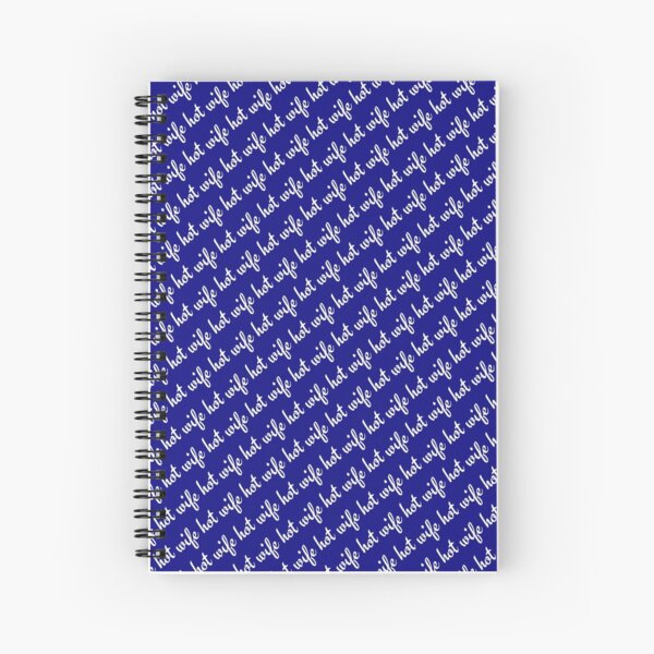 Item preview, Hot Wife Secrets: Hot Wife Motif - white on blue designed and sold by HotWifeSecrets.