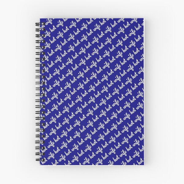 Item preview, Hot Wife Secrets: Hot Wife Motif - white on blue designed and sold by HotWifeSecrets.