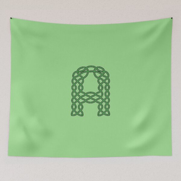 Item preview, Celtic Knot Green Letter A designed and sold by Almdrs.