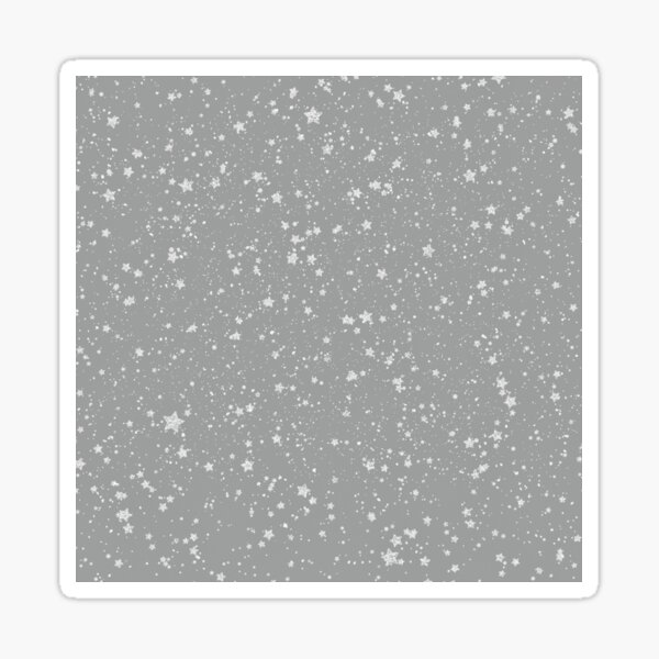 Glitter Stars4 - Silver Sticker