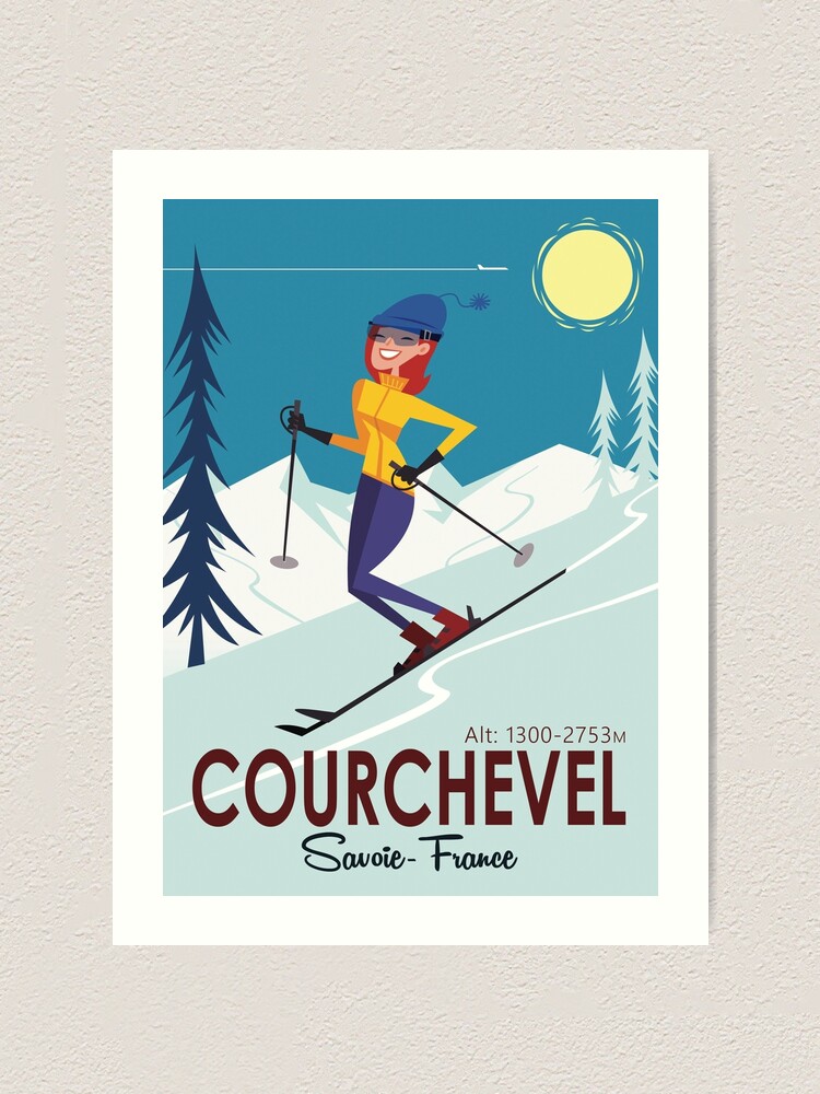 Affiche Ski Courchevel 