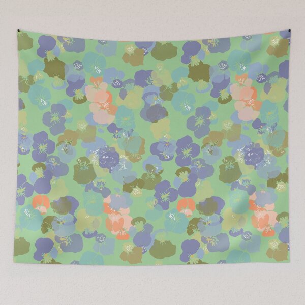 Item preview, Little Green Pansies designed and sold by Claireybean.
