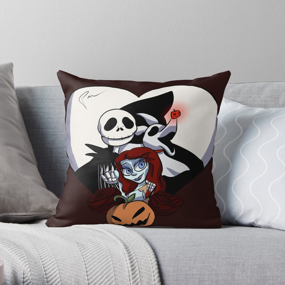 "Nightmare Before Christmas" Throw Pillow for Sale by GirlofChaos9999  Redbubble