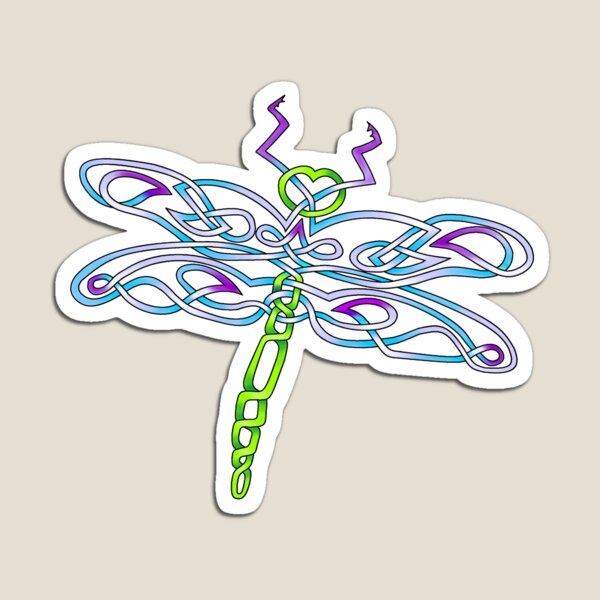 Celtic Knot Dragonfly Magnet