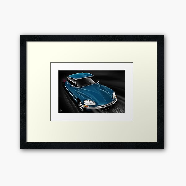 Citroen DS23 EFI Pallas Metallic Blue Poster Art Framed Art Print