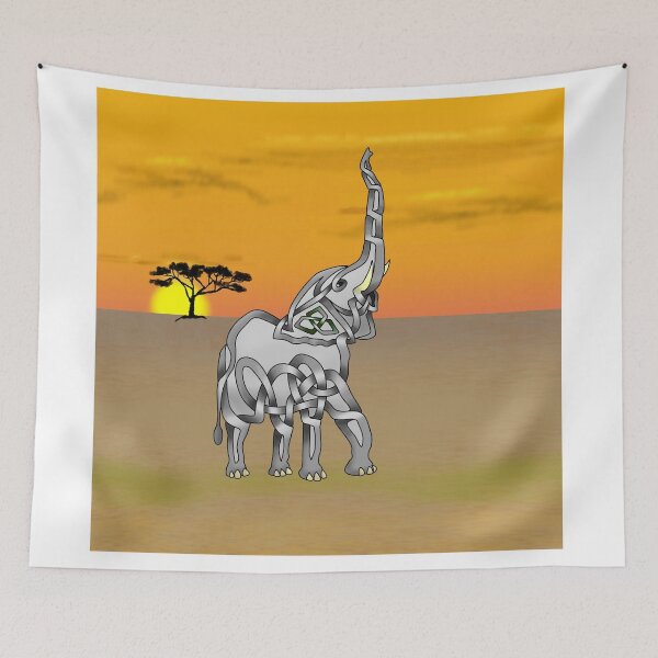 Item preview, Celtic Knot Elephant - Trumpeting designed and sold by KnotYourWorld.