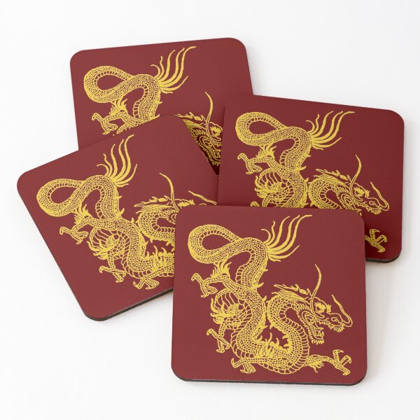 Item preview, Yellow (Golden) Chinese Dragon designed and sold by EddieBalevo.