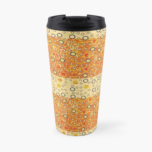 Bubbles and Balls | Abstract Geometric Pattern Design Travel Coffee Mug