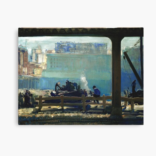 George Bellows - Blue morning (new color edit) Canvas Print