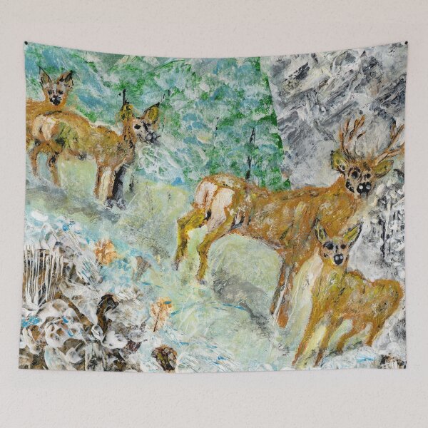 Aperçu de l'œuvre Cerfs en hiver créée et vendue par TICU.