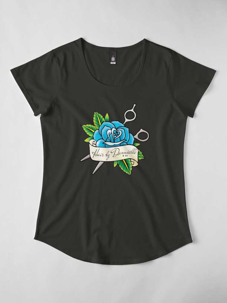 Alternate view of Hair by Dannielle & Co. Premium Scoop T-Shirt