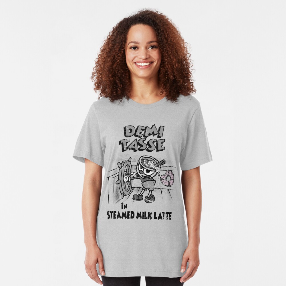 Steamed Milk Latte Slim Fit T-Shirt