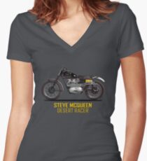 Le traîneau du désert Steve McQueen T-shirt col V femme