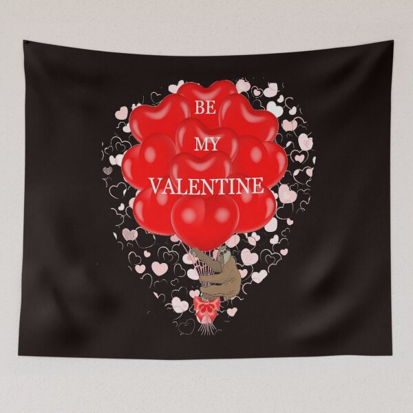 Item preview, Sloth Valentine With Floating Balloons designed and sold by walkingrock.
