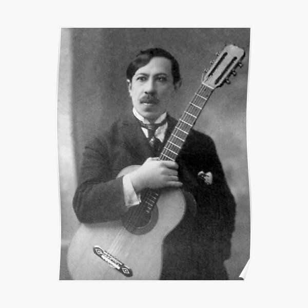 Augustin Barrios - brillant guitariste et compositeur paraguayen Poster