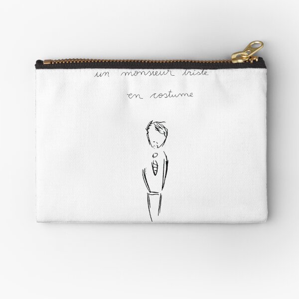 A Sad Man in a Suit - Un Monsieur Triste en Costume - Patriot Tv Show Zipper Pouch