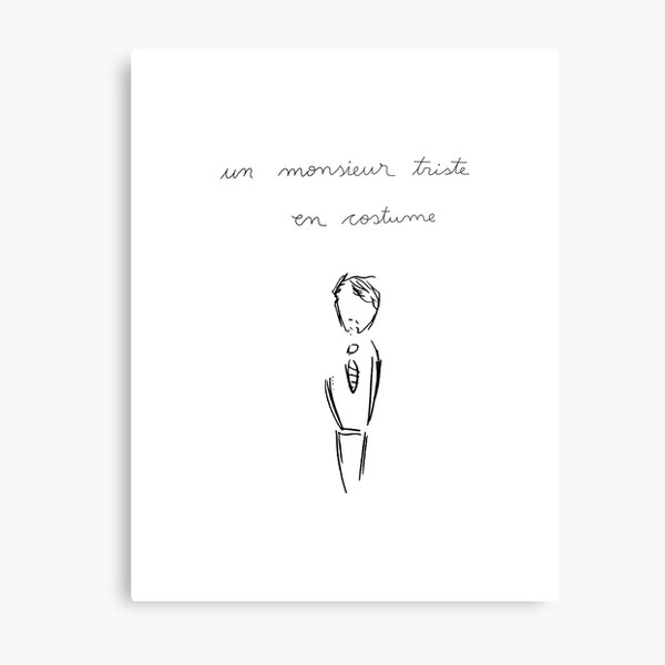 A Sad Man in a Suit - Un Monsieur Triste en Costume - Patriot Tv Show Metal Print