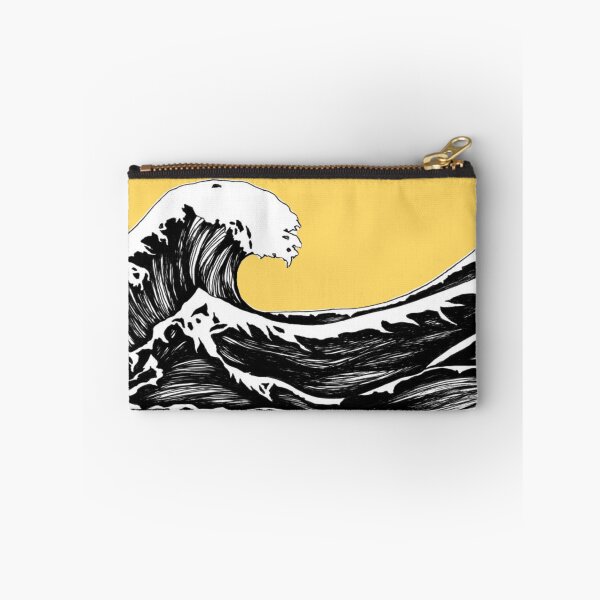 Item preview, Yellow Wave Contrast Ink Drawing designed and sold by Brenander.