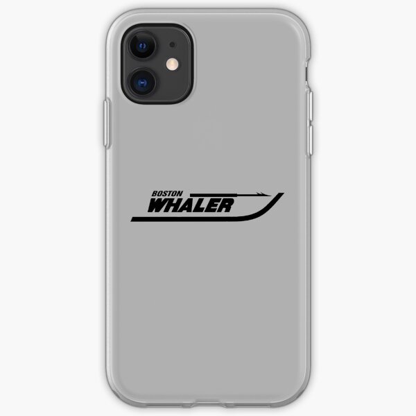 Boston Whaler logo in black iPhone Soft Case